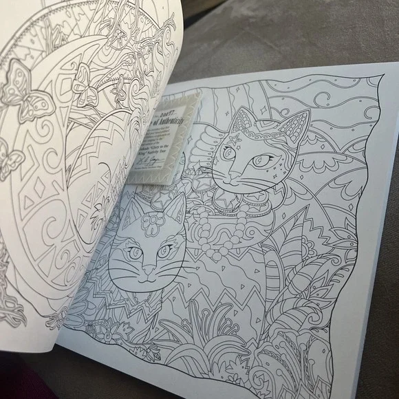 MYSTICAL‎ CATS IN SECRET PLACES: A CAT LOVER'S COLORING By Honoel **BRAND NEW** - Picture 15 of 16
